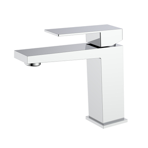 Edelstahl Chrom Badezimmer Slant Square Waschbeckenmixer Hahn