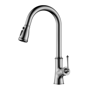 Edelstahl klassischer Satin Ziehen Sie den Küchen-Waschbecken-Wasserhahn herunter