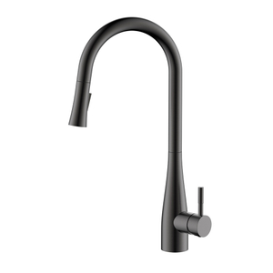 Moderner Gunmetal -Küchenarmatur Edelstahl