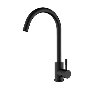Matte matte schwarze Edelstahl -Küchenarmatur