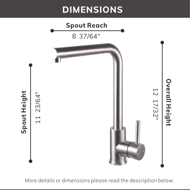 Edelstahl-Küchen-Waschbecken-Tap