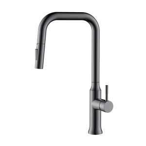 Gunmetal Edelstahl Pull Down Spray Küchenhahn down